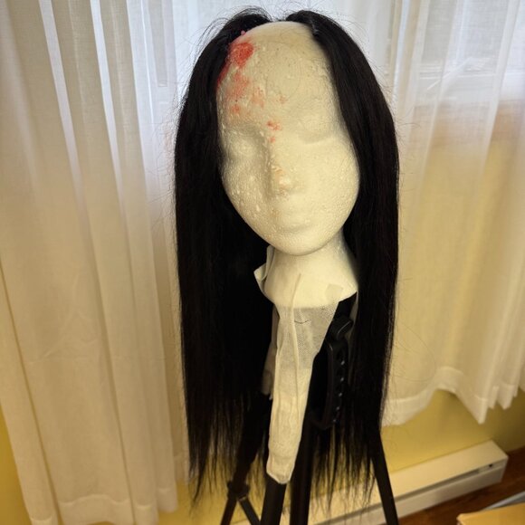 FREE WITH PURCHASE - Natural Black human hair V part wig - Picture 2 of 4